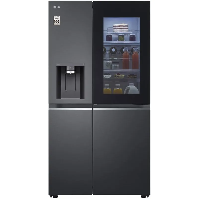 خرید یخچال فریزر ال جی GCX-287TVB یا X287 رنگ مشکی مات محصول 2024