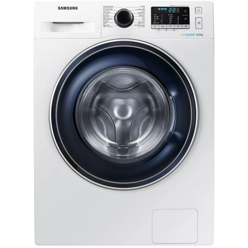 قیمت ماشین لباسشویی سامسونگ WW80J5555FW1 یا WW80 یا WW80J رنگ سفید محصول 2015