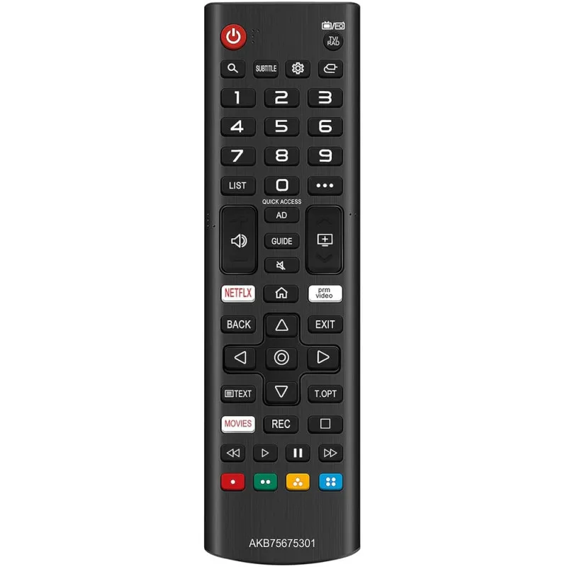 قیمت ریموت کنترل ال جی AKB75675301 رنگ مشکی