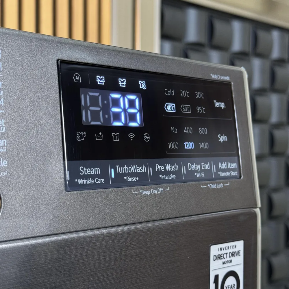 پنل کنترلی ماشین لباسشویی ال جی WR9011PBG