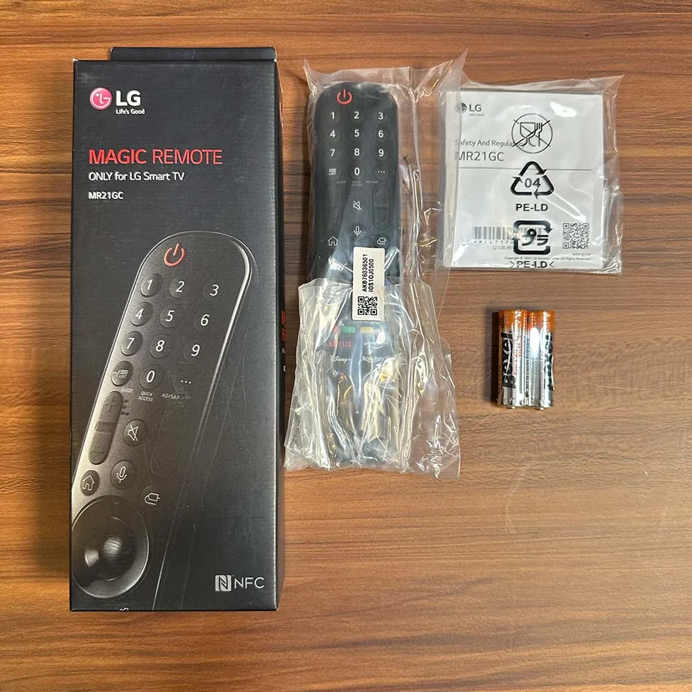 ریموت کنترل ال جی مدل MR21GC همراه باتری و دفترچه