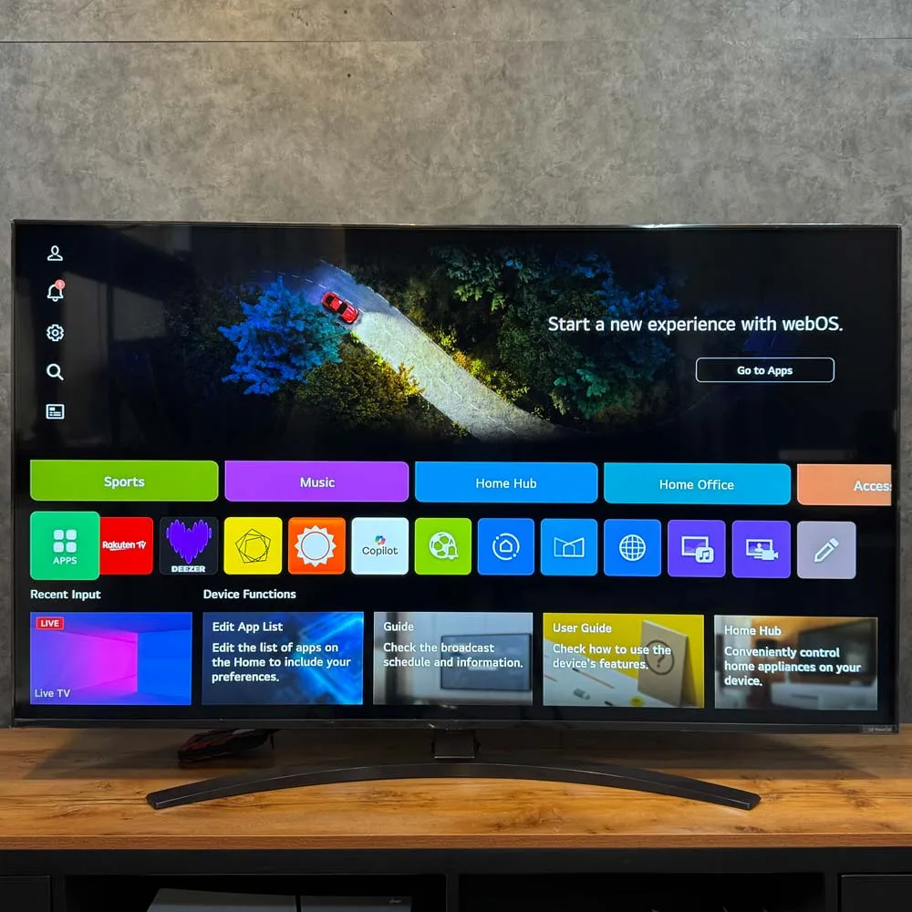 رابط کاربری AI Home در تلویزیون LG NANO81A