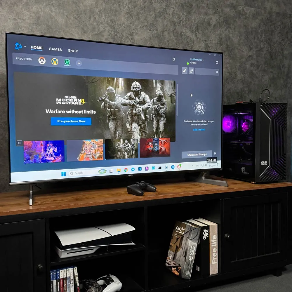 اجرای بازی روی تلویزیون شیائومی S Pro Mini LED 2026