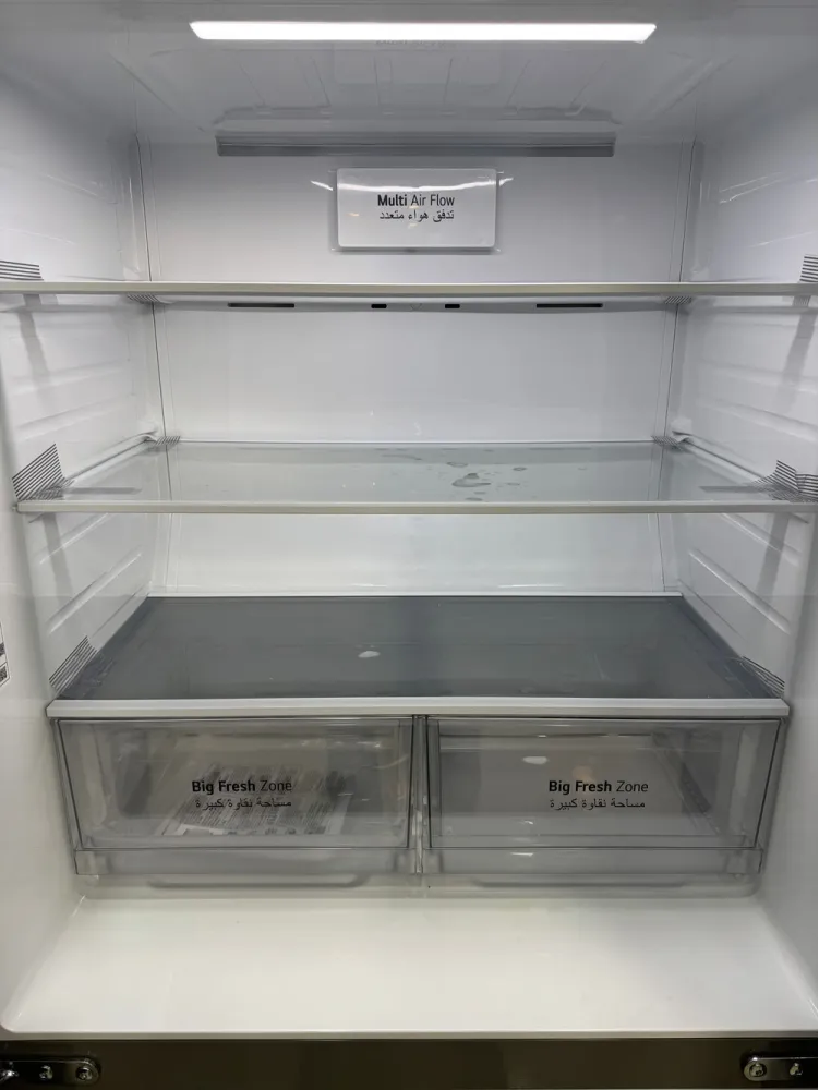 نمای داخلی یخچال ال جی GCB-334DFPL با کشوهای Big Fresh Zone